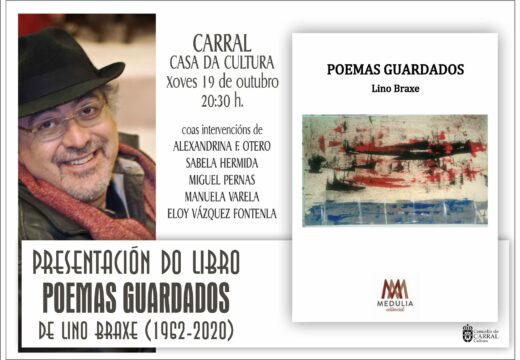 Carral acollerá a presentación do libro ‘Poemas guardados’, de Lino Braxe